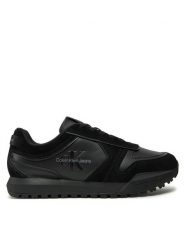 Calvin Klein Jeans Sneakersy Toothy Runner Irregular Lines YM0YM00624 Czarny. Czarne buty sportowe casual Calvin Klein Jeans, bez wzorów, z jeansu, bez zapięcia. Za 329.99 zł.