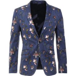 Topman NAVY BASE TULIP PRINT Marynarka garniturowa blue. Garnitury marki Topman. Za 629.00 zł.