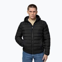 Kurtka zimowa męska Pitbull Foothill Hooded Padded. Czarne kurtki PITBULL, na zimę, l, bez wzorów, z materiału, bez kaptura. Za 309.99 zł.