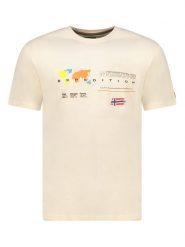 Geographical Norway Koszulka "Jelsea" w kolorze beżowym rozmiar: XXL. Brązowe bezrękawniki Geographical Norway, xxl, bez wzorów, z bawełny, bez kołnierzyka, bez ramiączek. Za 60.99 zł.