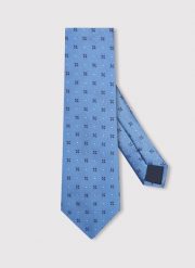 PAKO LORENTE - Niebieski krawat męski w mikrowzór. Niebieskie krawaty i muchy Pako Lorente, bez wzorów, z poliesteru. Za 99.99 zł.