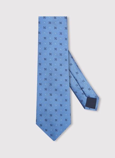 PAKO LORENTE - Niebieski krawat męski w mikrowzór. Niebieskie krawaty i muchy Pako Lorente, bez wzorów, z poliesteru. Za 99.99 zł.