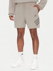 Adidas Szorty sportowe Future Icons 3-Stripes JD4882 Beżowy Regular Fit. Brązowe krótkie spodenki sportowe Adidas, m, bez wzorów, z bawełny. Za 199.99 zł.