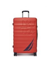Nautica Walizka duża NTC-KS-004-07-L Czerwony. Czerwone walizki Nautica, bez wzorów, z tworzywa sztucznego, duże. Za 399.99 zł.