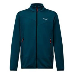 Kurtka turystyczna z zamkiem błyskawicznym Salewa Puez Altavia. Niebieskie kurtki Salewa, l, bez wzorów, z materiału, bez kaptura. Za 399.99 zł.