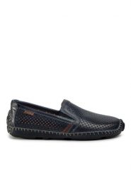 Pikolinos Półbuty 09Z-3100 Granatowy. Niebieskie eleganckie półbuty Pikolinos, bez wzorów, ze skóry, bez obcasa, bez zapięcia. Za 419.99 zł.