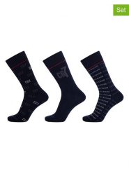 CR7 Skarpety (3 pary) w kolorze czarno-granatowym rozmiar: 40-46. Czarne skarpety CR7, bez wzorów. Za 43.99 zł.