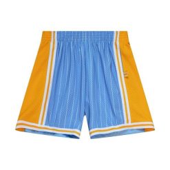 Szorty Swingman Los Angeles Lakers. Niebieskie szorty Mitchell & Ness, bez wzorów, eleganckie. Za 494.00 zł.