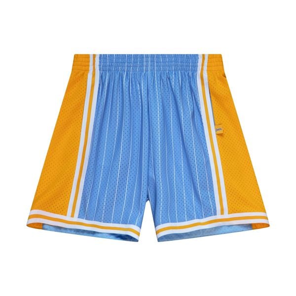 Szorty Swingman Los Angeles Lakers. Niebieskie szorty Mitchell & Ness, bez wzorów, eleganckie. Za 494.00 zł.