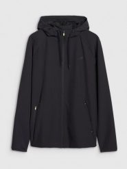 4F Bluza treningowa regular szybkoschnąca męska - czarna XXL. Czarne bluzy z kapturem 4F, m, bez wzorów, z dzianiny, z kapturem. W wyprzedaży za 229.99 zł.