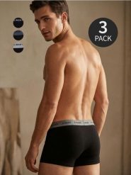 Bawełniane bokserki 3 pack - czarny. Czarne bokserki Sinsay, l, bez wzorów, z bawełny. Za 29.99 zł.