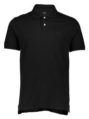 GAP Koszulka polo w kolorze czarnym rozmiar: XS. Czarne koszulki polo GAP, xs, bez wzorów, z bawełny, bez kołnierzyka, bez ramiączek. Za 79.59 zł.