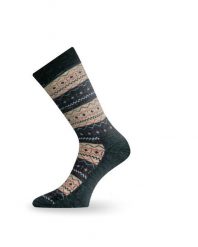 Skarpety merino TWP. Brązowe skarpety LASTING, bez wzorów, z elastanu. Za 81.00 zł.
