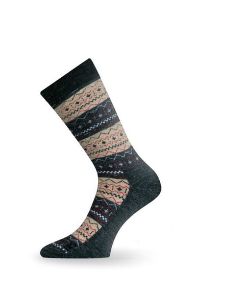 Skarpety merino TWP. Brązowe skarpety LASTING, bez wzorów, z elastanu. Za 63.00 zł.