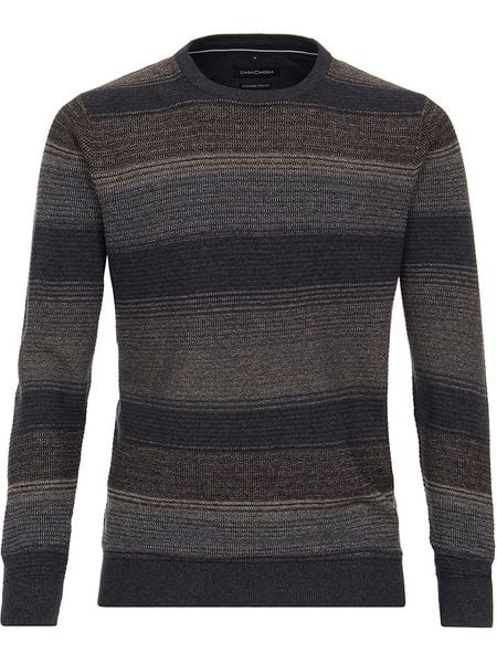 CASAMODA Sweter w kolorze granatowo-brązowym rozmiar: XXL. Brązowe swetry nierozpinane CASAMODA, xxl, bez wzorów, z bawełny, bez kołnierzyka, bez ramiączek. Za 118.56 zł.