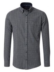 CASAMODA Koszula w kolorze beżowo-granatowym rozmiar: XL. Brązowe koszule CASAMODA, xl, bez wzorów, z bawełny, bez kołnierzyka, bez ramiączek. Za 96.95 zł.