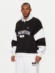 Champion Bluza 220435 Czarny Regular Fit. Czarne bluzy Champion, m, bez wzorów, z bawełny, bez kaptura. Za 189.99 zł.