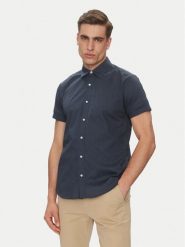 INDICODE Koszula Gentor 20-552 Granatowy Regular Fit. Niebieskie koszule INDICODE, m, bez wzorów, bez kołnierzyka, bez ramiączek. Za 89.99 zł.