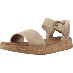 Sandały SKECHERS BOBS SUN VIBE BE CORKY Beżowy. Brązowe sandały Skechers, z materiału, bez zapięcia. Za 390.00 zł.