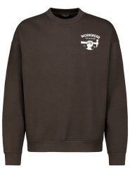 Sublevel Bluza w kolorze ciemnobrązowym rozmiar: M. Brązowe bluzy Sublevel, m, bez wzorów, bez kaptura. Za 135.81 zł.