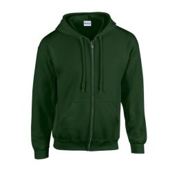 Bluza Z Kapturem Dla Dorosłych Unisex Heavy Blend Full Zip. Czerwone bluzy GILDAN, m, bez wzorów, z kapturem. Za 156.99 zł.