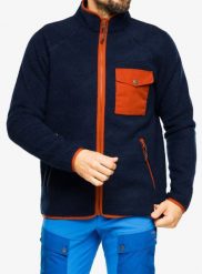Kurtka polarowa męska Fjallraven Vardag Pile Fleece. Niebieskie kurtki Fjällräven, na zimę, m, bez wzorów, z polaru, bez kaptura. Za 819.49 zł.