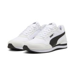 Sneakersy nylonowe unisex ST Runner v4 PUMA White Black Cast Iron Gray. Białe buty sportowe casual Puma, bez wzorów, z gumy, bez zapięcia. Za 348.00 zł.