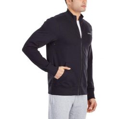 Reebok Bluza męska Elements Track czarna r. S (Z90546). Bluzy bez kaptura marki Reebok. Za 79.00 zł.