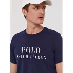 Polo Ralph Lauren - T-shirt. Niebieskie koszulki polo Polo Ralph Lauren, l, bez wzorów, bez kołnierzyka, bez ramiączek. W wyprzedaży za 159.90 zł.