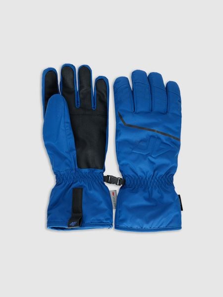 4F Rękawiczki narciarskie Thinsulate z membraną NeoDry męskie - granatowe L. Niebieskie rękawiczki 4F, na zimę, bez wzorów, z materiału. Za 149.99 zł.