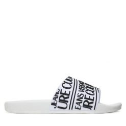 Klapki Versace Jeans Couture. Białe klapki Versace Jeans Couture, z jeansu. Za 329.99 zł.