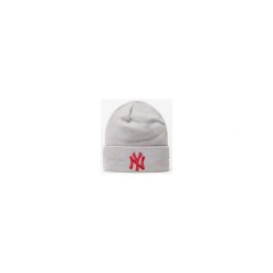 Czapka zimowa New Era League Yankees beanie szaro-czerwona One Size. Czerwone czapki zimowe New Era, bez wzorów, z materiału. Za 221.99 zł.