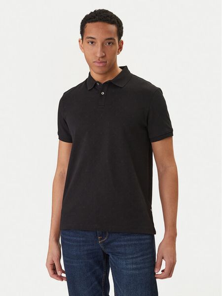 Guess Polo M6RP05 KD181 Czarny Regular Fit. Czarne koszulki polo Guess, m, z aplikacjami, z bawełny, bez kołnierzyka, bez ramiączek. Za 211.99 zł.