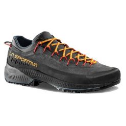 Buty podejściowe La Sportiva TX4 Evo - carbon/papaya. Brązowe buty turystyczne La Sportiva, bez wzorów, z gumy, bez zapięcia, do biegania. Za 749.99 zł.