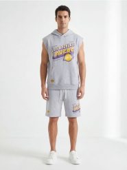Bluza bez rękawów Los Angeles Lakers NBA - szary. Szare bluzy bez kaptura Sinsay, l, bez wzorów, bez kaptura. W wyprzedaży za 69.99 zł.