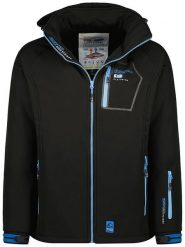 Geographical Norway Kurtka softshellowa "Riziere" w kolorze czarnym rozmiar: XL. Czarne kurtki outdoor i hardshell Geographical Norway, xl, bez wzorów, z materiału, bez kaptura. Za 201.55 zł.