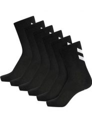 Skarpetki czarne Hummel hmlCHEVRON 6-PACK SOCKS uniwersalne. Czarne skarpetki sportowe Hummel, bez wzorów, z bawełny. Za 67.00 zł.