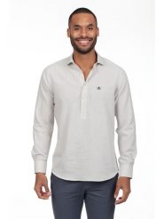 The Time of Bocha Koszula - Regular fit - w kolorze szarym rozmiar: XL. Szare koszule The Time of Bocha, xl, bez wzorów, bez kołnierzyka, bez ramiączek. Za 173.99 zł.