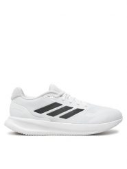 Adidas Sneakersy Runfalcon 5 JH9637 Biały. Białe buty sportowe casual Adidas, bez wzorów, z materiału, bez zapięcia. Za 229.99 zł.