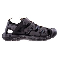 Sandały Elbrus Lomero M 92800490710 szare. Szare sandały z gumy, bez zapięcia. Za 268.36 zł.