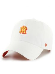 47 Brand Czapka z daszkiem New York Yankees B-CHPCU17GWS Biały. Białe czapki z daszkiem 47 Brand, bez wzorów, z bawełny. Za 139.99 zł.