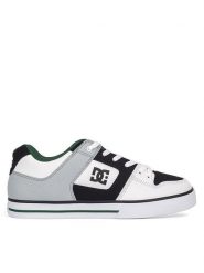 DC Sneakersy PURE 300660-WBN Biały. Białe buty sportowe casual DC, bez wzorów, ze skóry, bez zapięcia. Za 239.00 zł.