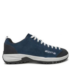 Trekkingi Alpina. Niebieskie buty trekkingowe Alpina, bez wzorów, bez zapięcia. Za 259.99 zł.
