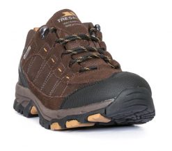 Trespass Scarp - męskie buty trekkingowe Dark Brown. Brązowe trekkingi Trespass, bez wzorów, z materiału, bez zapięcia. Za 272.99 zł.