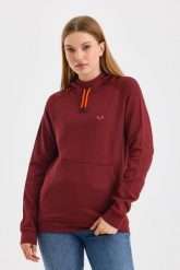 Scout - bluza termiczna z kapturem 100% wełna merino (260 g/m²). Fioletowe bluzy z kapturem WOOLONA, na zimę, l, bez wzorów, z dzianiny, z kapturem. Za 540.00 zł.