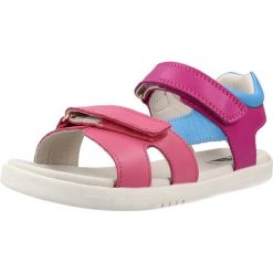 Sandały BOBUX BQ10687Q13HG SANDALIA DUNE Rose. Czerwone sandały BOBUX, ze skóry, bez zapięcia. Za 286.99 zł.