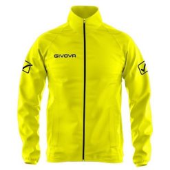 Kurtka Givova Rain Basico Fluo pomarańczowa. Żółte kurtki Givova, m, bez wzorów, bez kaptura. Za 83.34 zł.