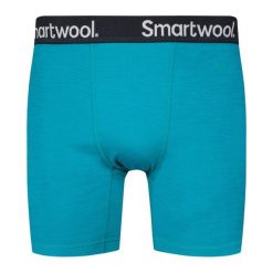 Bokserki termoaktywne męskie Smartwool Brief Boxed. Niebieskie bielizna termoaktywna Smartwool, m, bez wzorów, z wełny, bez ramiączek, trekkingowe. Za 139.99 zł.
