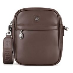Saszetka Beverly Hills Polo Club. Brązowe torby na ramię Beverly Hills Polo Club, bez wzorów, małe, bez dodatków. Za 149.99 zł.