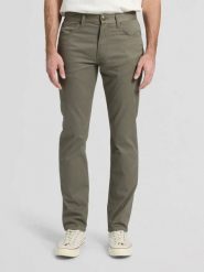 MESKIE SPODNIE LEE DAREN LICHEN OLIVE 112376405. Zielone spodnie materiałowe Lee, l, bez wzorów, z materiału. Za 199.99 zł.